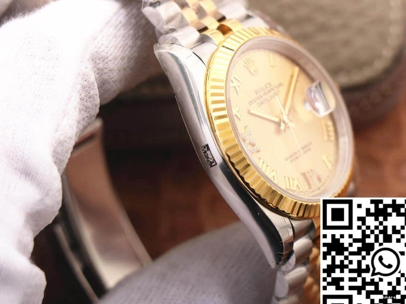 Factory Diamond Dial Gold 126233 EW Datejust Rolex 0113